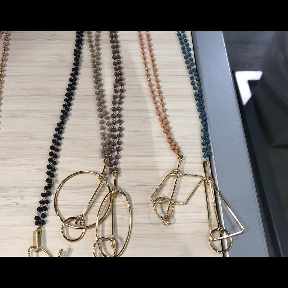 Gorgeous natural beads with geometric designs